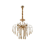 Kelsi Chandelier, 6*E27, Crystal, Gold 