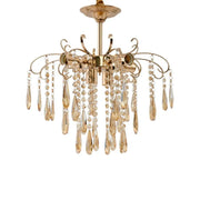 Kelsi Chandelier, 6*E27, Crystal, Gold 
