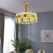Achim LED Chandelier with Remote Control, 120W, Dimmable, Diameter 50cm, Gold