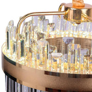 Achim LED Chandelier with Remote Control, 200W, Diameter 80cm Gold, Dimmable