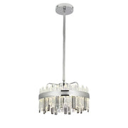 Crystal LED Chandelier with Remote Control Maxton 140W Dimmable Silver