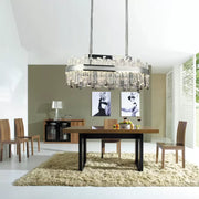 Morgan 140W Dimmable Crystal LED Chandelier with Remote Control Silver