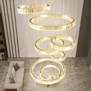 LED Crystal Chandelier with Remote Control Messiah 128W Silver