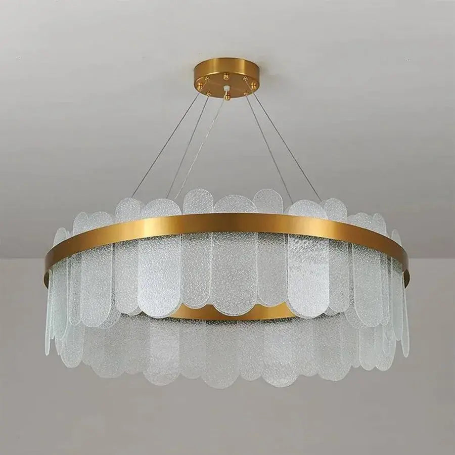 LED Chandelier with Remote Control Alonzo 93W Dimmable Diameter 60cm Gold 