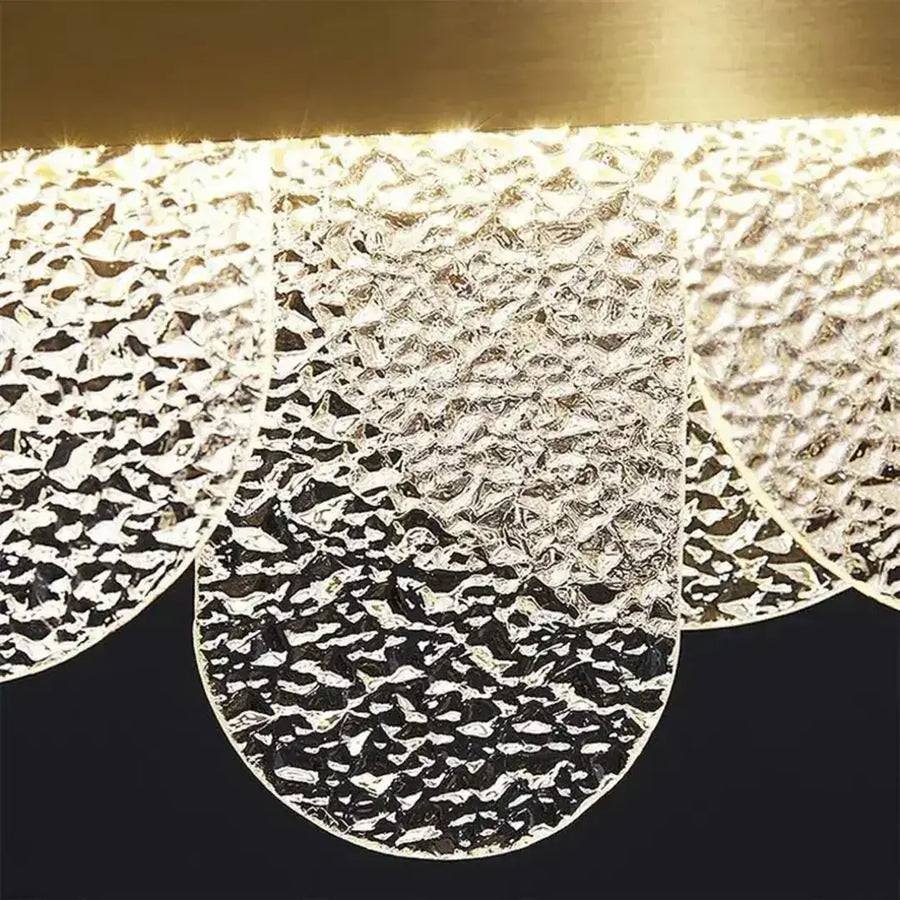 LED Chandelier with Remote Control Alonzo 93W Dimmable Diameter 60cm Gold 