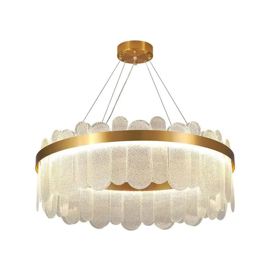 Alvaro 128W Dimmable LED Chandelier with Remote Control Gold 