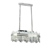 Morgan 140W Dimmable Crystal LED Chandelier with Remote Control Silver