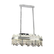 Morgan 140W Dimmable Crystal LED Chandelier with Remote Control Silver