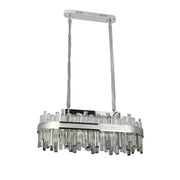 Morgan 140W Dimmable Crystal LED Chandelier with Remote Control Silver