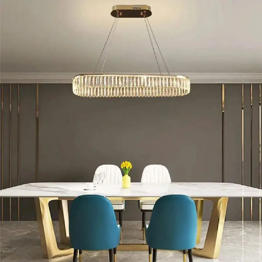 LED Chandelier with Remote Zimar 80W, Diameter 80cm Gold Crystal Chandeliers Default Title Alessandro Design