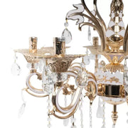 Ludovico Chandelier, 8*E14, Gold, Metal and Crystal 