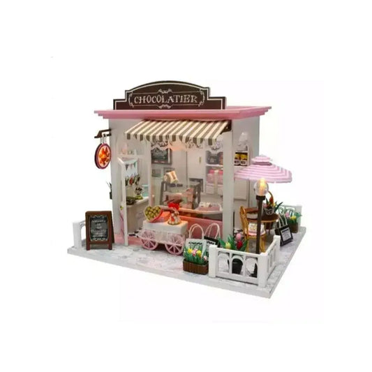 Holiday House for Dolls, Puzzle, Chocolatier, Multicolored, Wood