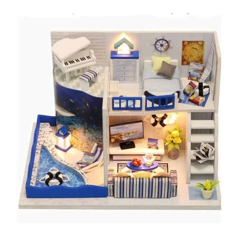 Holiday House for Dolls, Puzzle, Multicolored, Wood