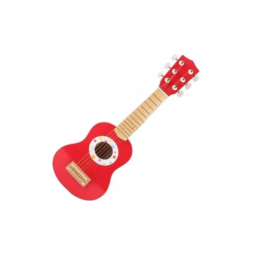 Wooden Guitar for Children, Multicolored, Wood