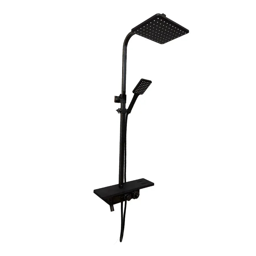 Shower Column LCD Display Stainless Steel Black SJG/008