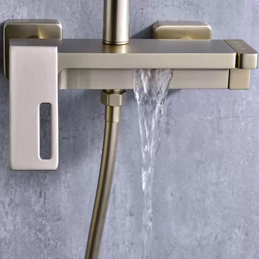 Shower Column, Sanitary Brass, Gold, 9810D