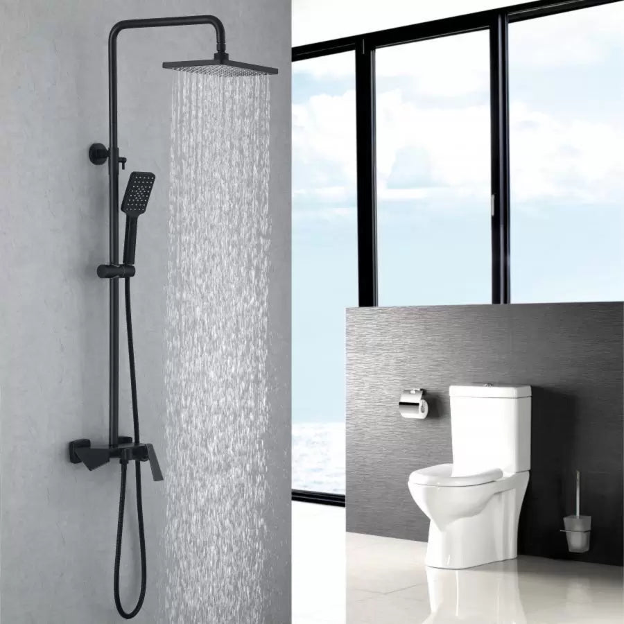 Shower Column, Sanitary Brass, Black, 6720H