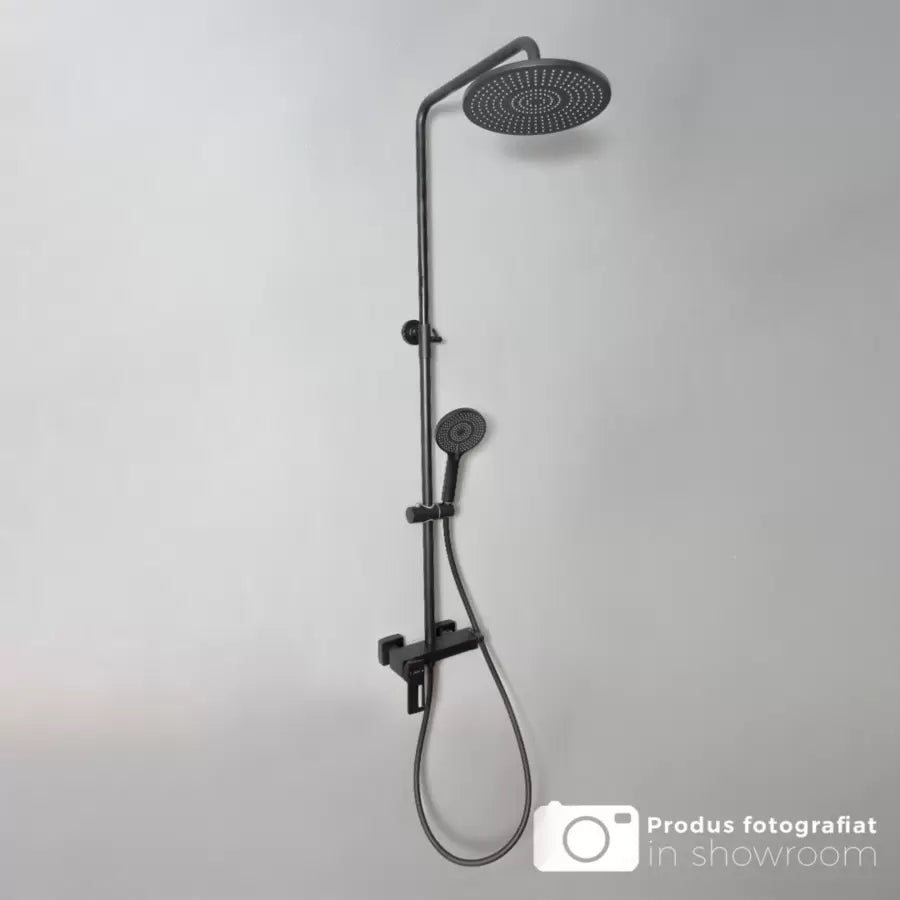 Shower Column, Sanitary Brass, Black, 9810H