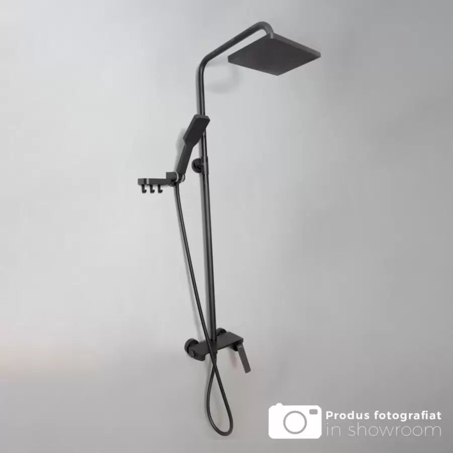 Shower Column, Sanitary Brass, Black, 9990H