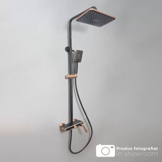 Shower Column, Sanitary Brass, Black with Rose Gold, 10010H-M Faucets and Shower Columns Default Title Alessandro Design