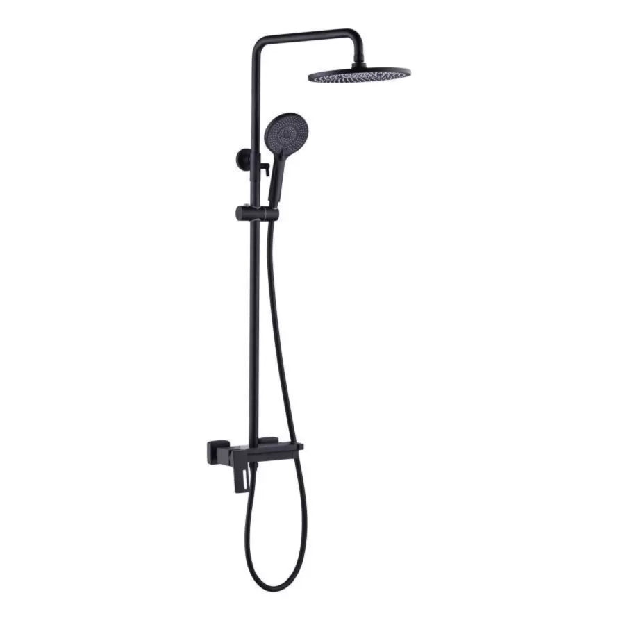 Shower Column, Sanitary Brass, Black, 9810H