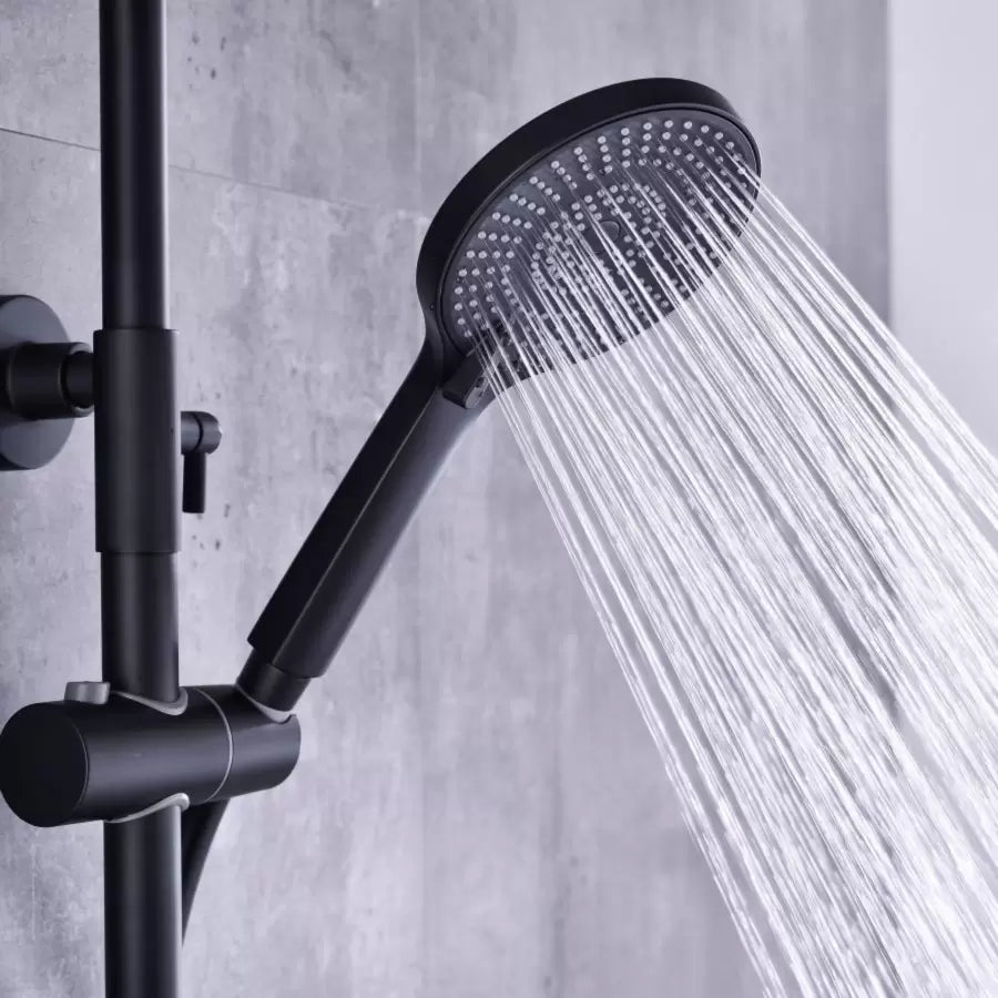Shower Column, Sanitary Brass, Black, 9810H