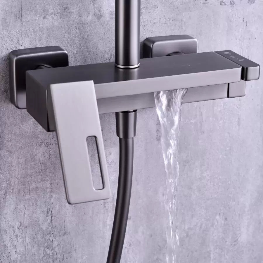 Shower Column, Sanitary Brass, Satin Finish, 9810N