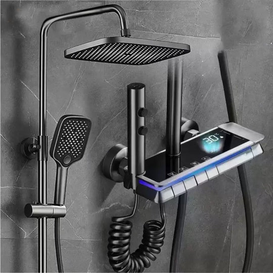 Stainless Steel Shower Column, Dark Grey, OD3904 Default Title Alessandro Design