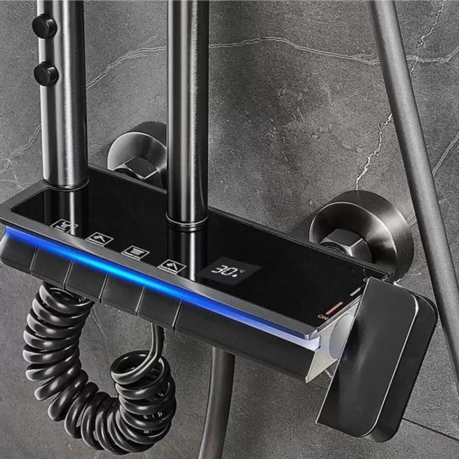 Stainless Steel Shower Column, Dark Grey, OD3904