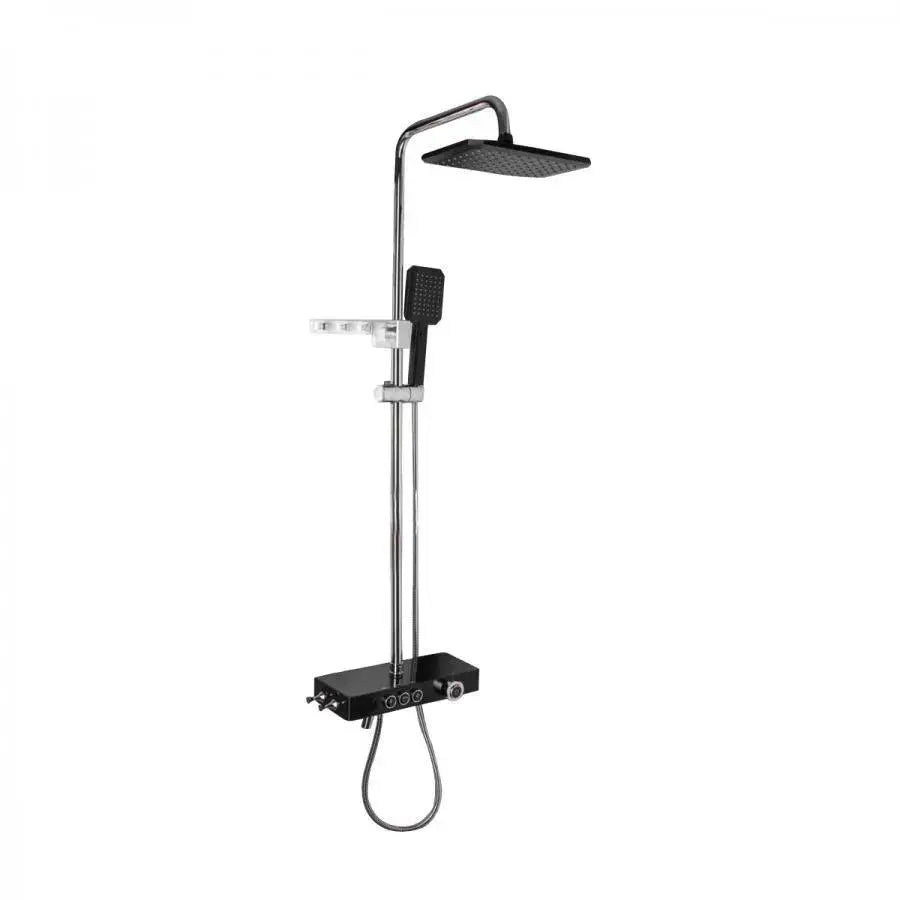 Shower Column LCD Display Stainless Steel Black Silver SJG/003