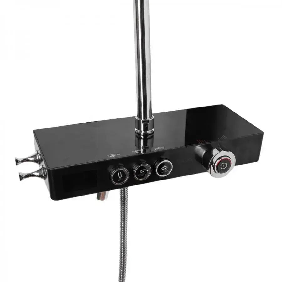 Shower Column LCD Display Stainless Steel Black Silver SJG/003