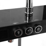 Shower Column LCD Display Stainless Steel Black Silver SJG/003