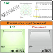 LED Bathroom Fixture Evia 15W 6400K 60cm IP44 White 