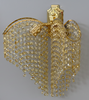 Ander Cristal lamp 2x E14 Gold Shiny Shiny, Strings of crystals