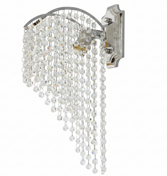 Serenity Crystal Wall Lamp 1x E27 Silver