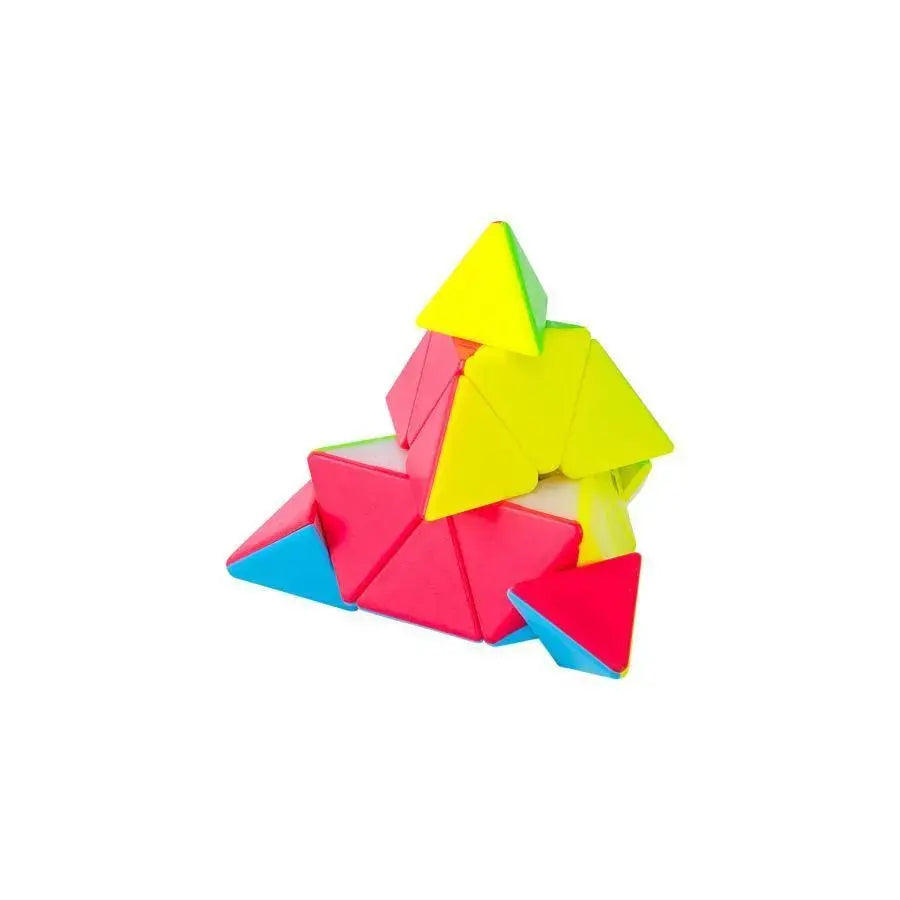 Rubik's Cube, Triangle, Multicolored, Plastic