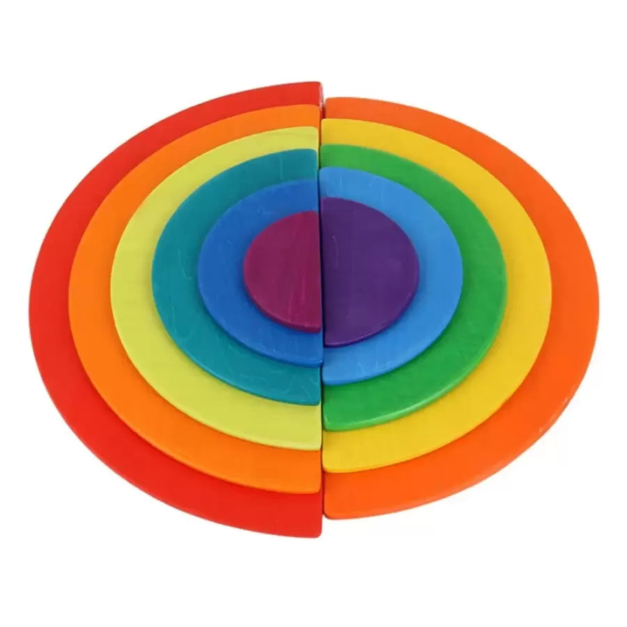 Wooden Rainbow with 11 Pieces