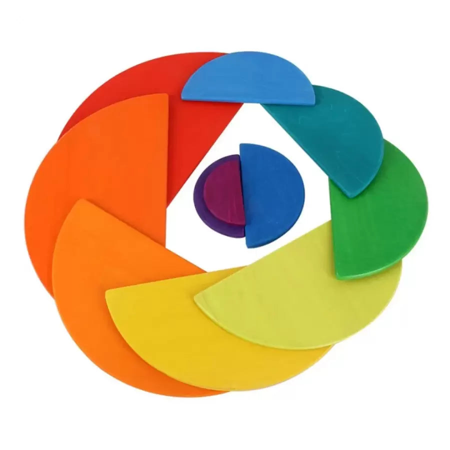 Wooden Rainbow with 11 Pieces