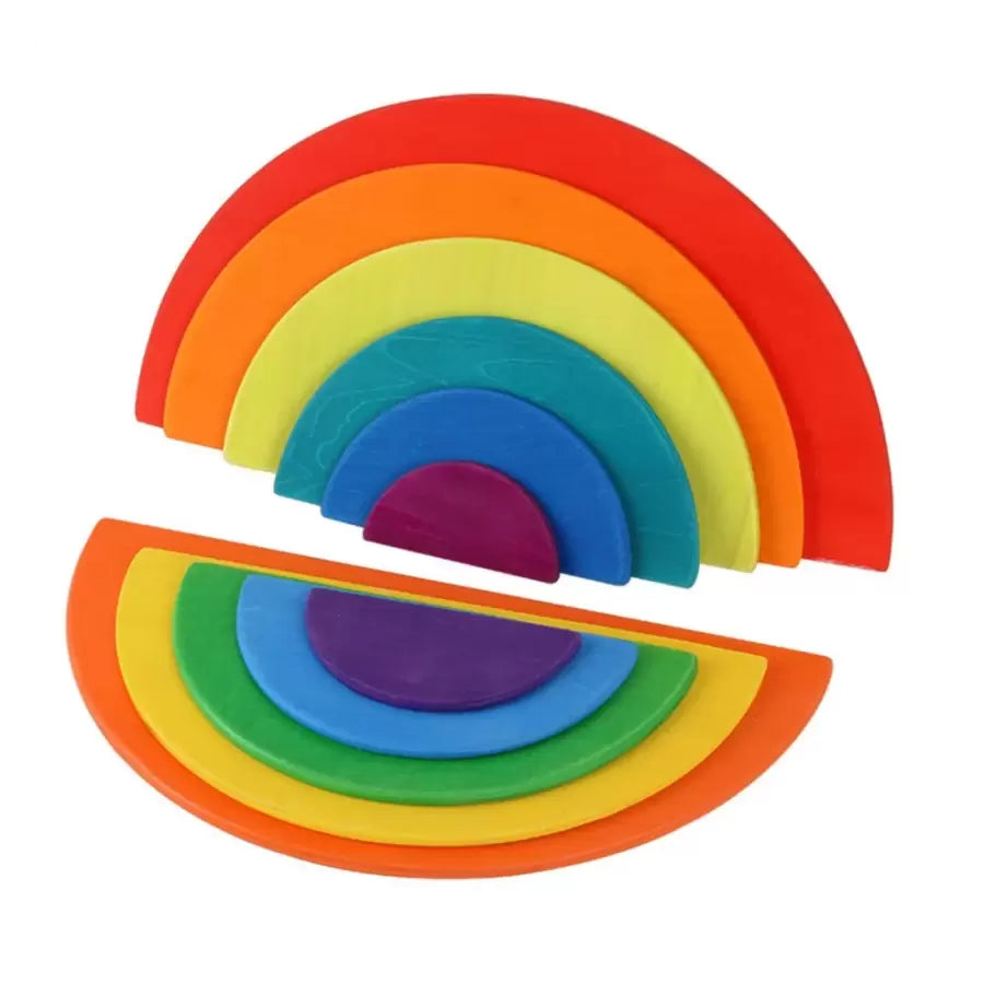 Wooden Rainbow with 11 Pieces