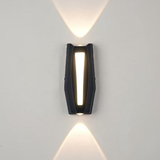 AX218 Outdoor and Indoor LED Wall Light, 2 Sources x 8W, Metallic, Black, 3000K Outdoor Wall Lights Default Title Alessandro Design