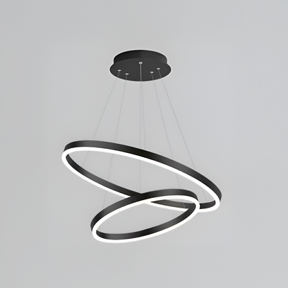 Casiana LED Chandelier with Remote Control, 100W, Black, Dimmable