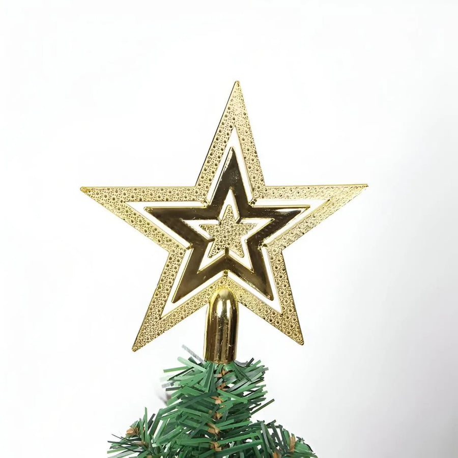 Artificial Christmas Tree Green 1.5M Decorated with Globes, Cones, Installation and Tinsel