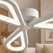 LED chandelier AURALIUS 18W, 3 Petals, Neutral light, 4000K, White