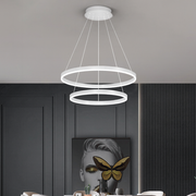 Casiana LED Chandelier with Remote Control, 100W, Black, Dimmable