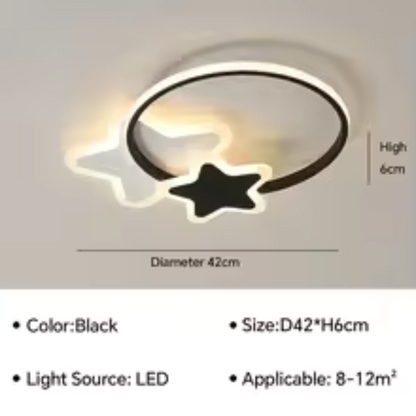 LED Chandelier with Remote Control Sandrina 106W Black White