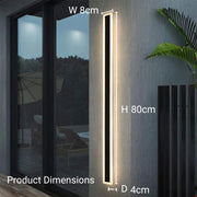 Suha Outdoor LED Wall Light, 31W IP65, Metal, Black