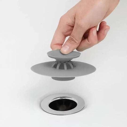 Sink Plug, Grey, Rubber, OD/AC1/GRI Bathroom Accessories Default Title Alessandro Design
