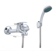 Bathtub Faucet, Shower Head and Hose Included, Alloy, Ceramic Cartridge, Chrome, CD001