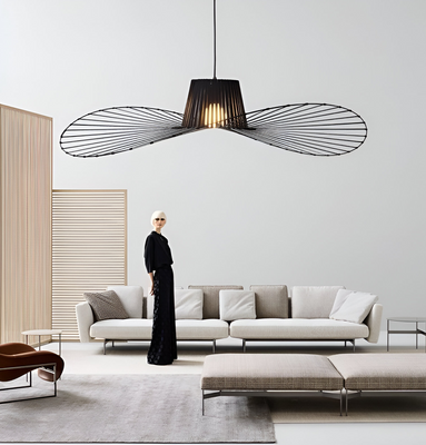 Hanging Chandelier ELIAS 35cm, 1x E27, Metal, Black