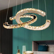 LED Chandelier PRISM Antea, Remote Control, 40W, Crystal and Metal, Dimmable, Adjustable Height, Cold/Warm/Neutral Light
